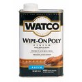 Watco Wipe On Poly Transparent Satin Clear Water-Based Urethane Modified Alkyd 1 qt 68141